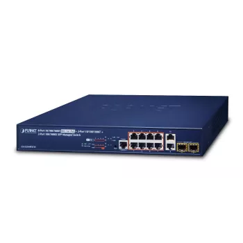 Pārvaldāms L2+ Gigabitu Ethernet slēdzis PLANET GS-5220-8P2T2S