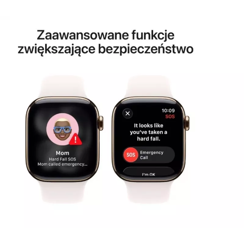 Viedpulkstenis Apple Watch Series 11 GPS + Cellular 42mm Zelts Titanis Korpuss Light Blush Sport Siksniņa M/L