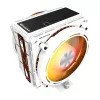Procesora dzesētājs Darkflash E400 PLUS (balts) — aktīvā gaisa dzesēšana CPU, torņa dizains, divu ventilatoru konfigurācija