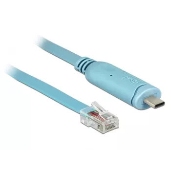Seriālais kabelis DeLOCK 63914 USB Type-C uz RJ45 3m Zils