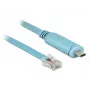 Seriālais kabelis DeLOCK 63914 USB Type-C uz RJ45 3m Zils