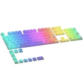 Mehānisko taustiņu komplekts Triton Glorious Polychroma RGB — 115 taustiņi, profilēts profils