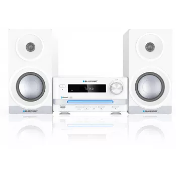 Mājas audio mikro sistēma BLAUPUNKT MS16BT 15 W, CD/USB/MP3, Bluetooth, FM RDS, Balta