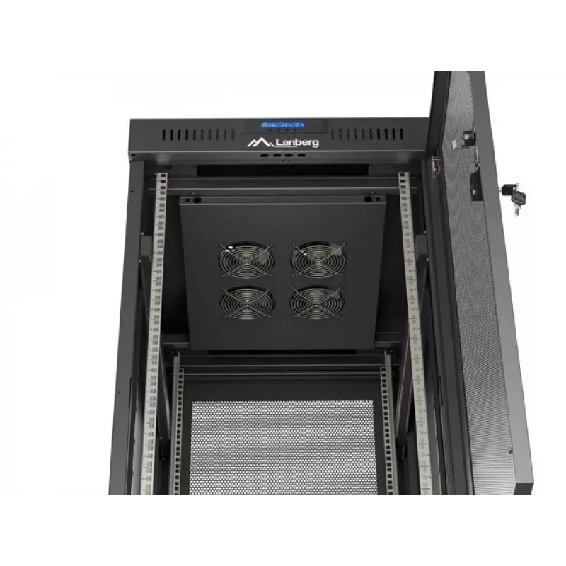 Brīvi stāvošs skapja statīvs LANBERG FF01-6824-23BL 24U 600×800 mm IP20 Melns
