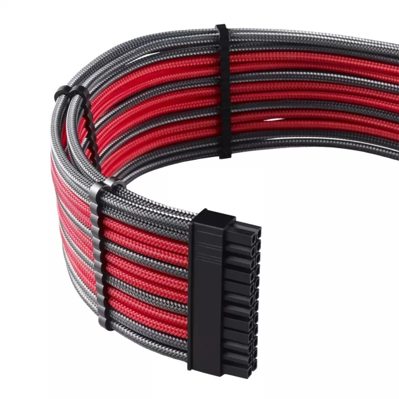 Iekšējais strāvas pagarinātāju komplekts CableMod CM-PCAB-BKIT-NKCR-3PK-R Carbon Red