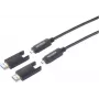 SpeaKa Professional optiskās šķiedras HDMI savienojuma kabelis HDMI-A līdz HDMI-Micro-D (SP-13597800)