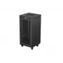 Rack skapis LANBERG FF01-6624-23BL 24U brīvi stāvošs 19 collu 600×600 mm IP20 melns