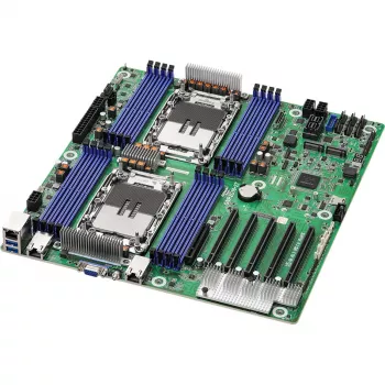 Mātesplate ASRock GNR2D16-2T, Intel SoC, LGA 4710 (Socket E2), EEB, 16 DDR5 sloti, max 128 GB, 10Gb Ethernet