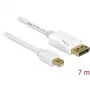DeLOCK 83485 Mini DisplayPort uz DisplayPort kabelis 7 m Balts