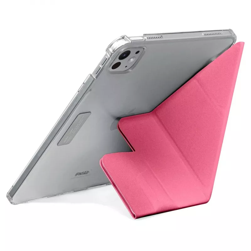 LAUT HUEX FOLIO daudzpusīgs futrālis-statīvs ar vietu irbulim iPad Pro 11 (M4), rozā