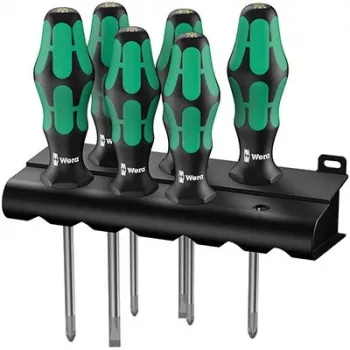 Wera 335/350/355/6 Kraftform Plus skrūvgriežu komplekts