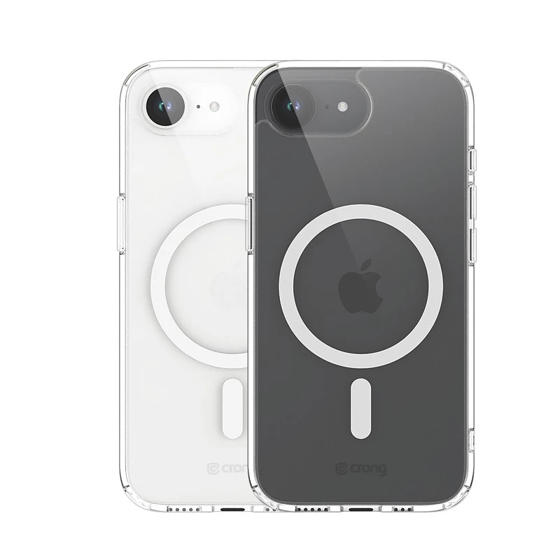 Crong caurspīdīgs MagSafe maciņš iPhone 16e — dzidra aizsargčaula, saderīga ar MagSafe