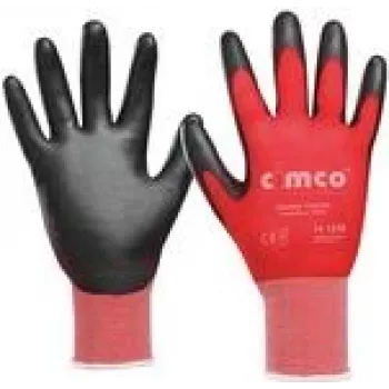 Darba cimdi Cimco 141238 Melns Sarkans XL