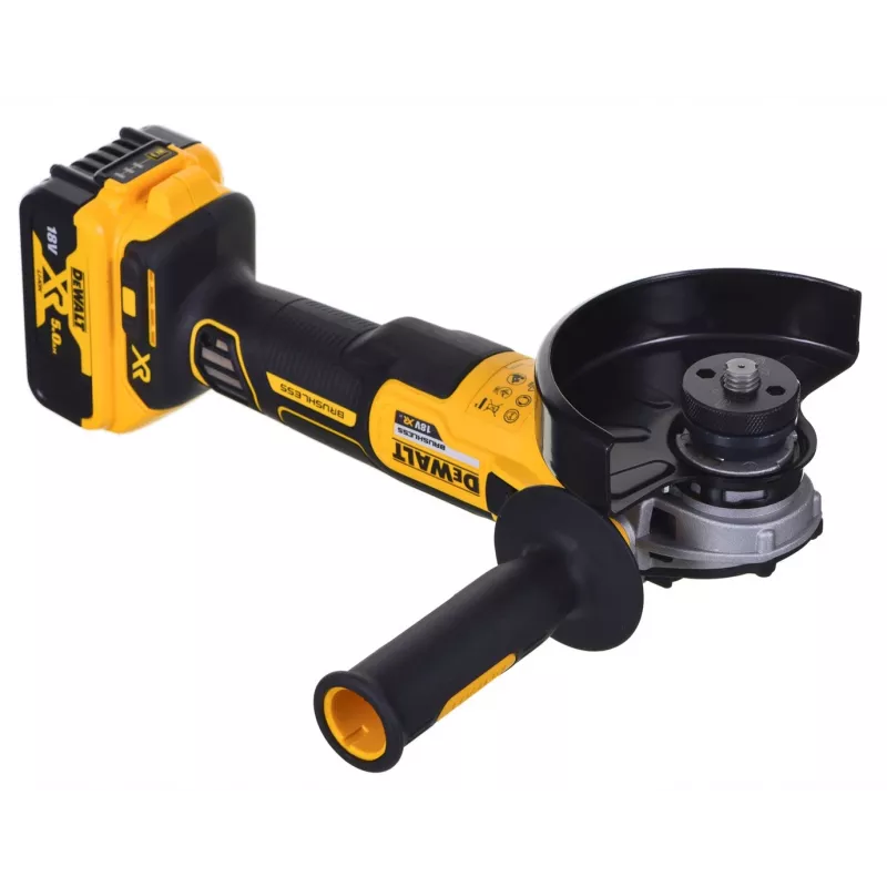 DeWALT DCK2080P2T-QW kombinētais bezvadu instrumentu komplekts — 18V Li-Ion 5Ah (2x), DCG405 slīpmašīna, urbjmašīna/skrūvgriezis, M14 slīpēšanas disks, transportēšanas kaste