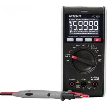 Voltcraft VC195 rokas multimetrs, digitāls, CAT III 600 V, 60000 skaitījumu (VC-17059815)