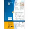 Izturīgas birkas HERMA A4 52,5x93,5 mm balts papīrs nelīmējošas 1200 gab.