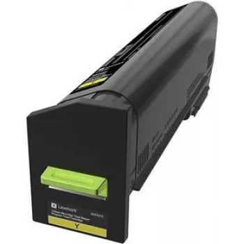 Lexmark oriģinālā dzeltenā tonera kasetne — augstas ietilpības