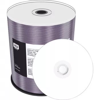 MediaRange Inkjet Fullsurface-Printable - 100 x DVD+R 16x - uzglabāšanas datu nesējs (MR414)