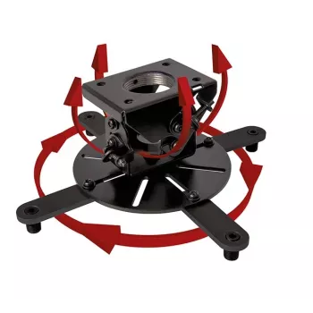 Griestu projektora stiprinājums B-TECH BT899-XL — griestu montāža, 25 kg ietilpība, melns