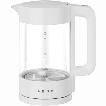 Elektriskā tējkanna AENO EK5, balta, 1.7L, 1850-2200W, temperatūras regulēšana, uztur siltumu