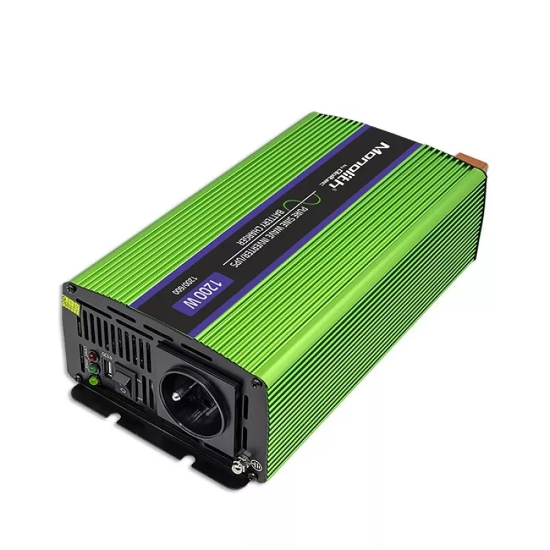 Auto invertors Qoltec Monolith 1200 W Zaļš 12 V