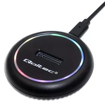 Qoltec 52275 M.2 SSD diskā dokstacija, SATA/NVMe, USB-C
