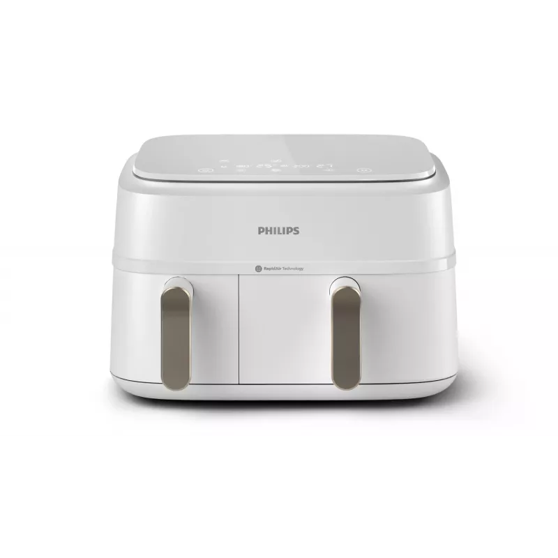 Philips 3000 sērijas NA353/10 dubultā gaisa fritētāja 9 L 2750 W Sudrabs, Balts