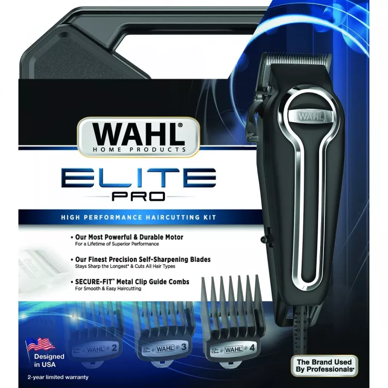Matu griešanas mašīna Wahl Elite Pro Black 11, 1 mm līdz 2,5 cm, 230 V