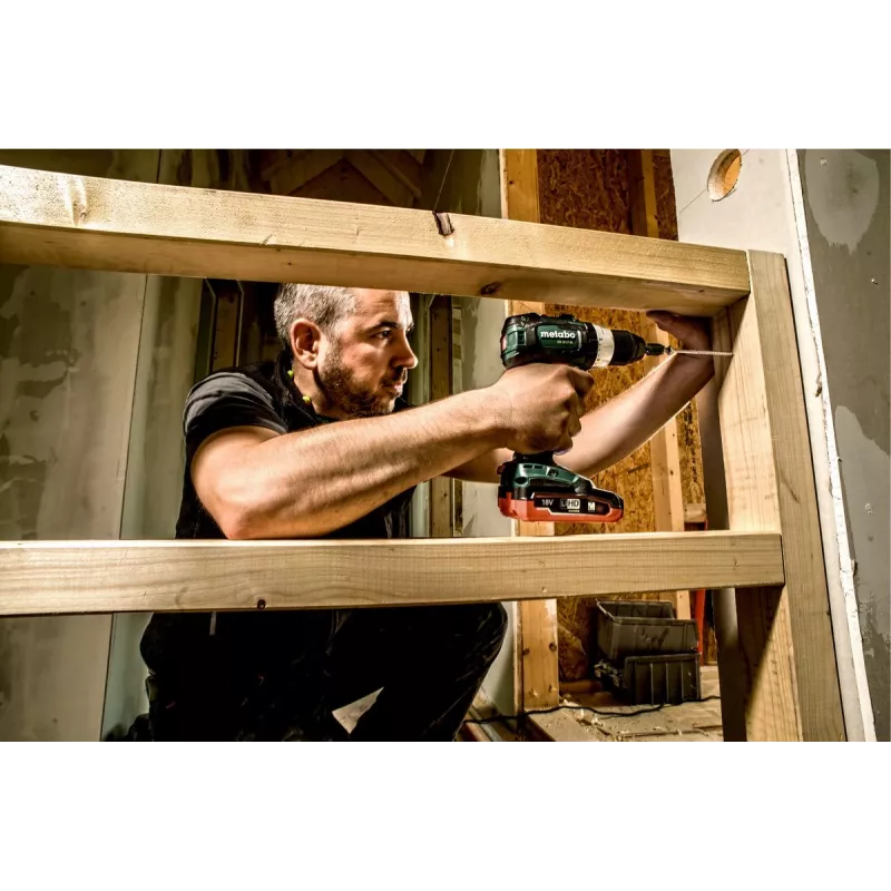 Metabo SB 18 LT BL bezvadu urbjmašīna 2100 RPM bezatslēgas 1.5 kg Melna, Zaļa, Sarkana, Sudraba