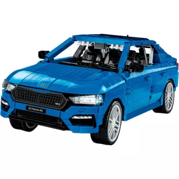Būvējamie klucīši Cobi Skoda Octavia RS Modelis (2405 gab.), Vecums 10+, Melns/Zils