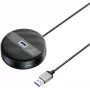 Renkforce RF-USBH-400 4 Portu USB 3.0 Hubs Melns Matēts (RF-6266640)