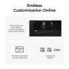 Pele Keychron M6 labai rokai — universāla, optiskā, RF bezvadu + Bluetooth + USB-C, 30000 DPI, melna