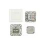 Synergy 21 S216357 – 2 x RJ-45 – 6a – Balts – 50 mm x 50 mm – 5,6 cm