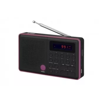 Eltra Pliszka USB FM radios, melns