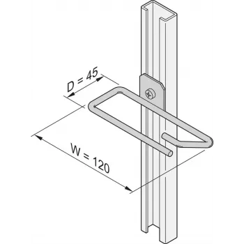 Schroff Kabeļa cilpas F.C-RAIL 45X120MM 4X (20118339)