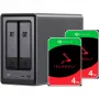DXP2800 + 2x 4 TB Seagate IronWolf HDD komplekts, NAS