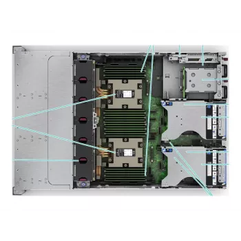 HPE ProLiant DL385 Gen11 2HE EPYC 9015 8-Kodolu 3.5GHz 2x32GB-R 8xSFF Karstā Maiņa 2x480GB SSD MR408i-o 2x1000W Serveris (P81842-425)