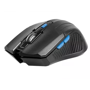 Tracer Fairy bezvadu optiskā pele - 6 pogas - 2.4 GHz - USB uztvērējs - Melna
