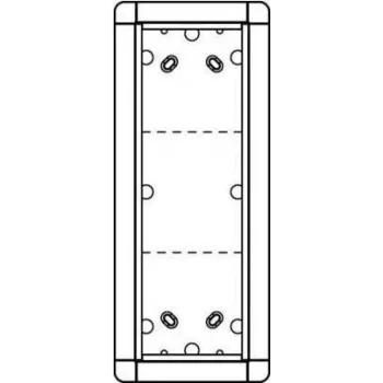 Schneider Electric portu rāmis AP, 3-vietīgs, 133×326 mm, modelis 1883320