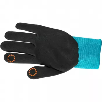 Gardena 11511-20 dārza cimdi - Melns - Zils - M - SML - elastāns - nitrils - poliesters - 42% poliesters - 55% nitrils - 3% elastāns