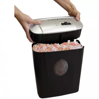 Papīra smalcinātājs Peach PS500-10, šķērsgriešana, 72 dB, 22 cm, melns