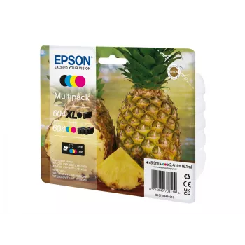 Epson 604XL oriģinālā tintes kasetne 4 gab. Augstas ietilpības (XL) melna, ciāna, fuksīna, dzeltena