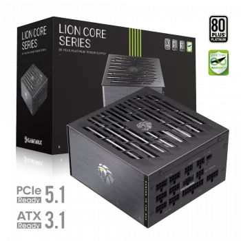 Gamemax LION CORE 1200P barošanas bloks, 1200 W, 80 PLUS Platinum