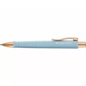Faber-Castell 241186 Ievelkamā lodīšu pildspalva ar klipsi, gaiši zila