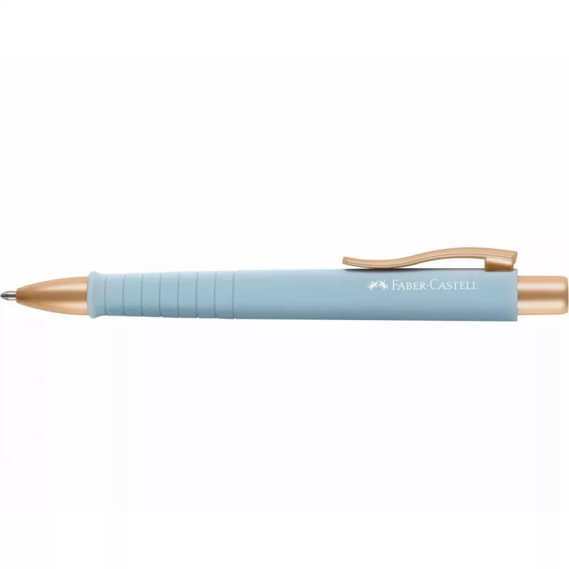 Faber-Castell 241186 Ievelkamā lodīšu pildspalva ar klipsi, gaiši zila