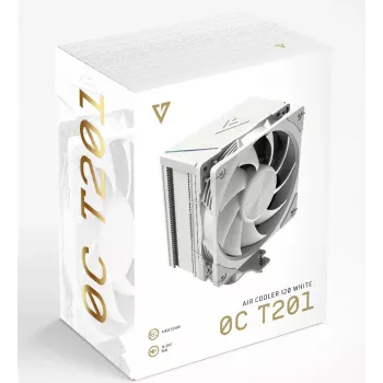 MODECOM Volcano 0C T201 procesora gaisa dzesētājs 12 cm Balts