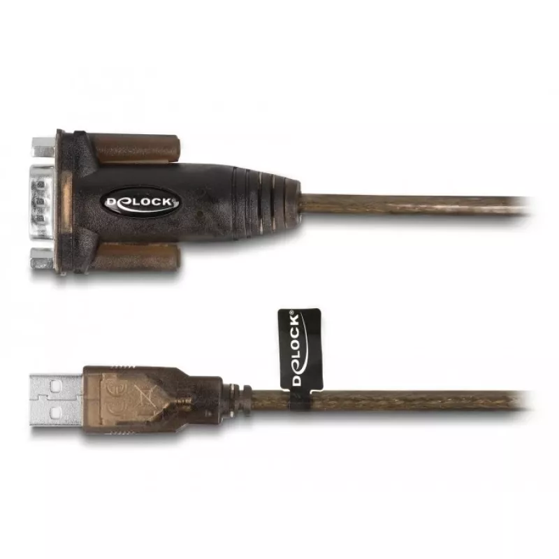 DeLOCK Adapter USB 2.0 Type-A uz Serial RS-232 D-Sub 9 kontaktu vīrišķais 1.5m