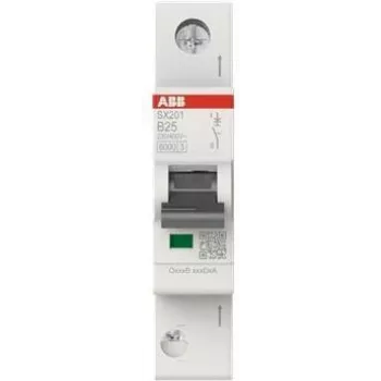 ABB Strāvas slēdzis SX201-B25 Flexline B-raksturlīkne 6kA 25A 1P (2CDS251003R0255)