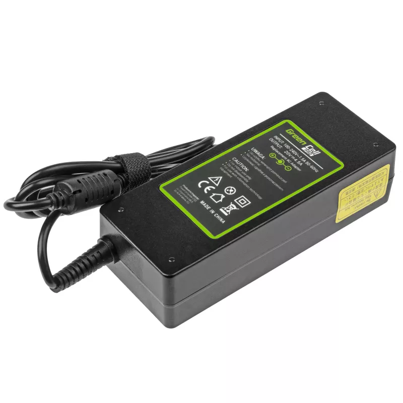 Strāvas adapteris Green Cell AD39AP 90W AC-DC 20V 4,5A Lenovo (iekštelpām) Melns