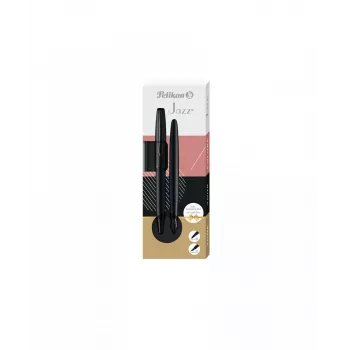 Pildspalva un lodīšu pildspalva Pelikan Jazz Noble Elegance Black 2 gab.
